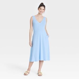 a new day Light Blue Midi Dress